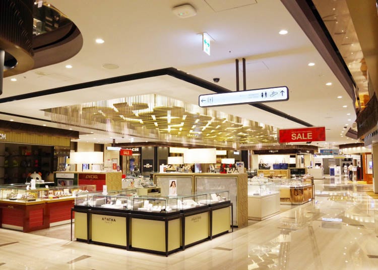 「乐天免税店银座」楼层特征