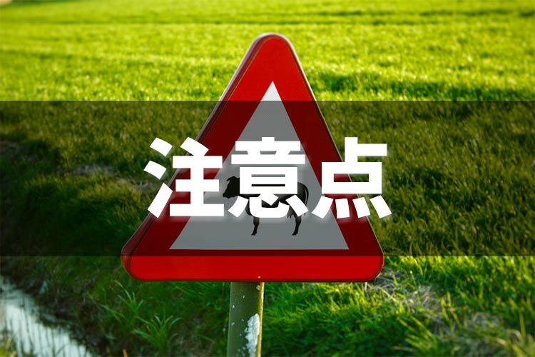 注意点