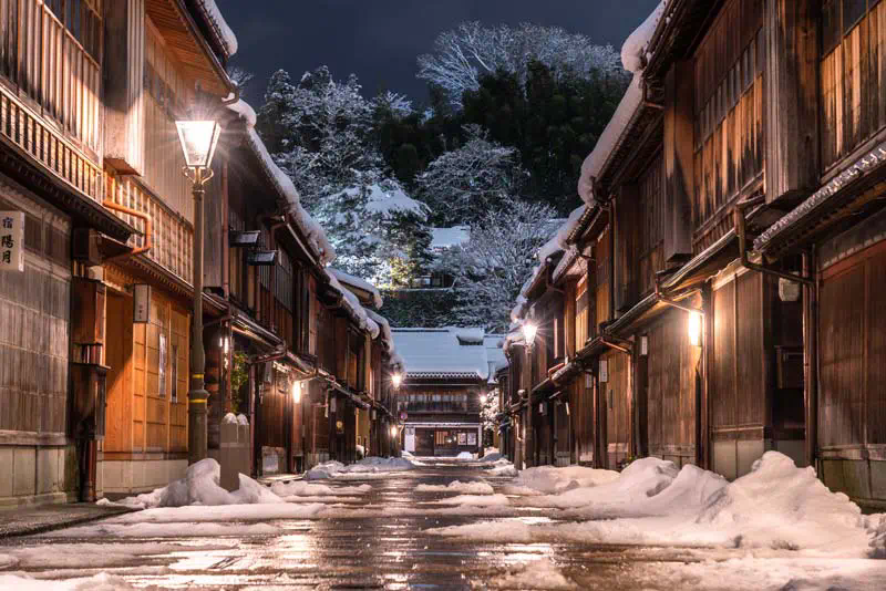 北陸地區石川縣金澤的東茶屋街