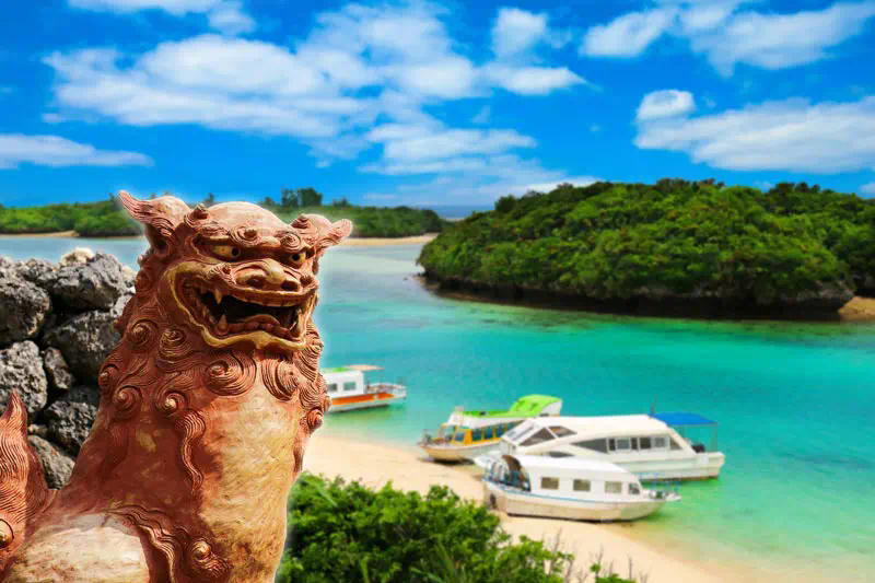 沖繩縣石垣島的川平灣景色