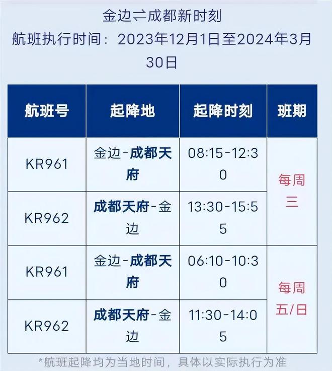 多家航司飞行计划表出炉！柬埔寨-中国往返航班增加！