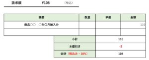 免税事業者が消費税を請求しない・値引きするときの請求書の書き方
