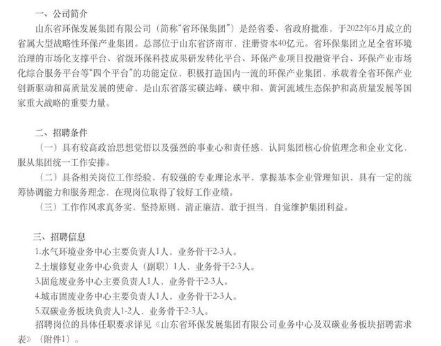 2025山东鲁控环保科技有限公司招聘20人公告