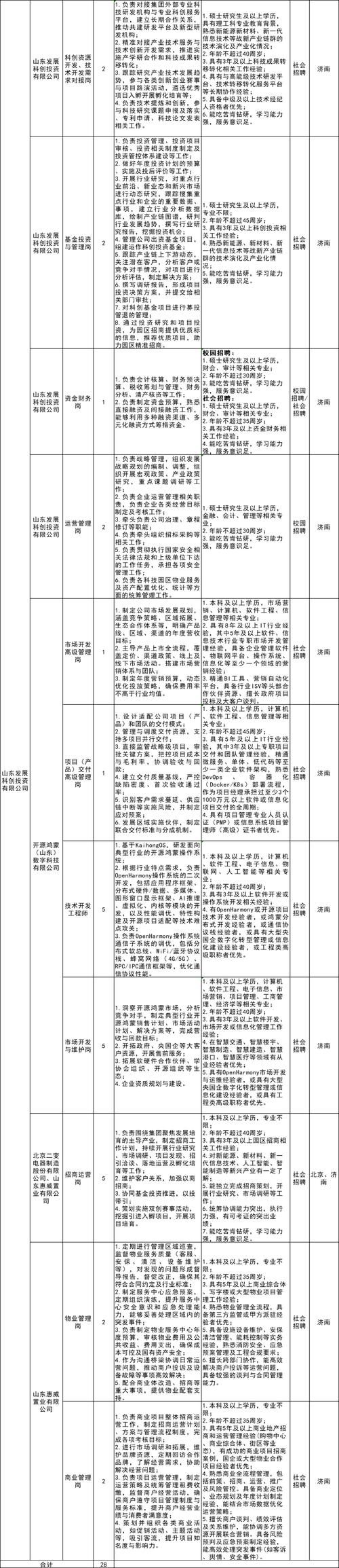 2023山东烟台碧海城市开发投资有限公司招聘1人公告